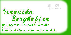 veronika berghoffer business card